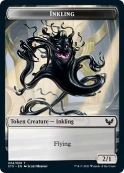 Inkling Token Near Mint 4 Strixhaven: School of Mages Reg - Image 1