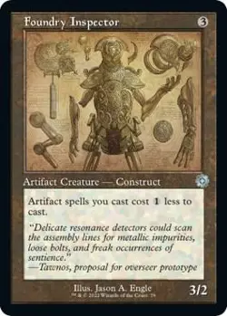 Foundry Inspector (Schematic) 79 The Brothers' War: Retro Frame Artifacts Foil - Image 1