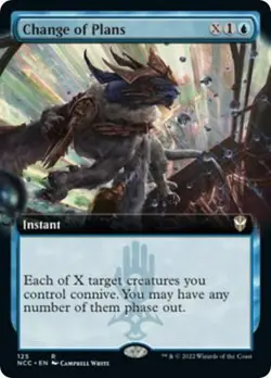 Change of Plans (Extended Art) Near Mint 125 Streets of New Capenna REG - Image 1