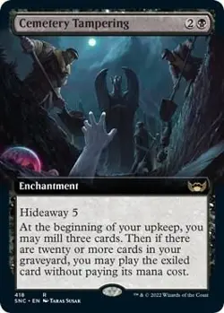 Cemetery Tampering (Extended Art) Near Mint 418 Streets of New Capenna REG - Image 1