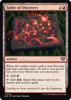 Tablet of Discovery Near Mint 132 Secrets of Strixhaven Foil - Image 1
