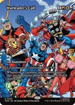 Warleader's Call (Borderless) 96 Marvel Super Heroes Foil - Image 1