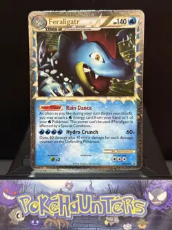 Pokemon Card Feraligatr HGSS07 Black Star Promo Prime Holo Light Play - Image 1