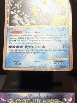 Pokemon Card Feraligatr HGSS07 Black Star Promo Prime Holo Light Play - Image 3