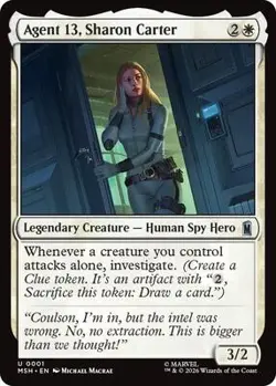 Agent 13, Sharon Carter 1 Marvel Super Heroes Foil - Image 1