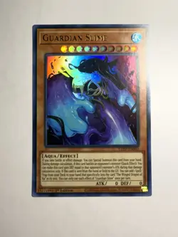 Yugioh Guardian Slime LED7-EN003 1st Edition Ultra Rare Near Mint Condition - Image 1