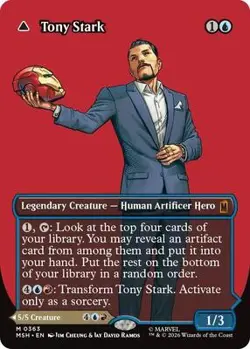 Tony Stark (Borderless) (0363) NM 363 Marvel Super Heroes REG - Image 1