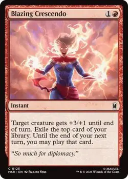 Blazing Crescendo 125 Marvel Super Heroes Foil - Image 1