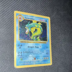 1999 Pokemon TCG Vintage Shadowless Gyarados Card 006/102 MP Holo Base Set - Image 1