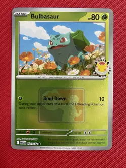 Pokemon TCG - Bulbasaur 001/132 Pokemon Day 2026 Stamped Promo Reverse Holo - Image 1
