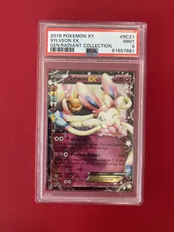 PSA 9 Pokemon TCG Sylveon EX Generations Radiant Collection RC21/RC32 - Image 1