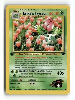 Erika's Ivysaur 041/132 Uncommon Gym Challenge 1st Edition Pokemon NM - Image 1