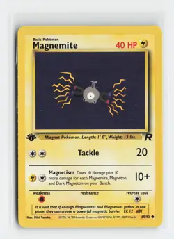 Magnemite 60/82 Common Team Rocket 1st Edition Pokemon NM - Image 1