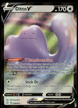 Pokemon Ditto V Shining Fates 050/072 Englisch NM - Image 1