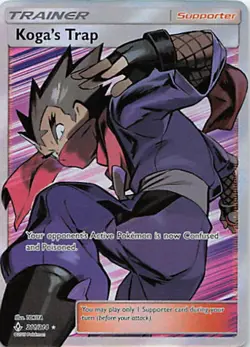 Koga's Trap (Full Art) SM10 Holofoil 211/214 NM Ultra Rare - Image 1