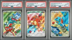 POKEMON FIRST PARTNER SERIES 1 BULBASAUR CHARMANDER SQUIRTLE SEQUENTIAL PSA 10 - Image 1