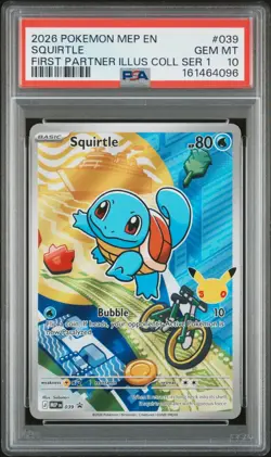 POKEMON FIRST PARTNER SERIES 1 BULBASAUR CHARMANDER SQUIRTLE SEQUENTIAL PSA 10 - Image 5