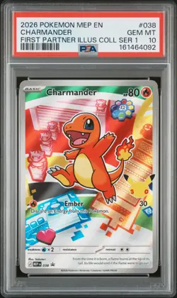 POKEMON FIRST PARTNER SERIES 1 BULBASAUR CHARMANDER SQUIRTLE - SEQUENTIAL PSA 10 - Image 4