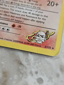 pokemon gym challenge blaine's charizard 2/132 Damaged/heavy Play - Image 2