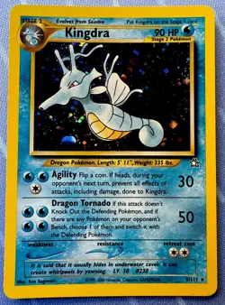 Kingdra HOLO 8/111 Neo Genesis VINTAGE 2000 Pokemon - Image 1