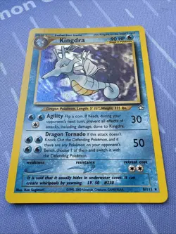 Kingdra HOLO 8/111 Neo Genesis VINTAGE 2000 Pokemon - Image 3