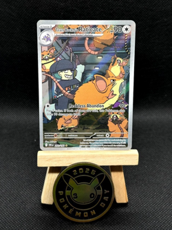 TEAM ROCKET'S RATICATE 202/182 DESTINED RIVALS POKEMON HOLO NM/M - Image 1