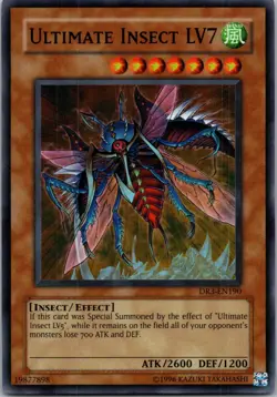 Yugioh Ultimate Insect LV7 DR3-EN190 Super Rare NM - Image 1
