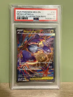 Pokemon TCG Mega Latias ex 181/132 ME01 SIR Holo English 2025 PSA 10 - Image 1