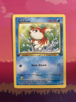 Pokemon Card Goldeen Jungle 1st Edition Common 53/64 Near Mint - Image 1