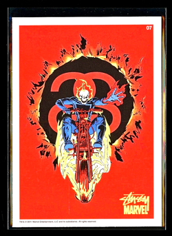 2011 Stussy Marvel Series 1 Promo Card GHOST RIDER Nm-Mt Checklist Avengers MCU - Image 1