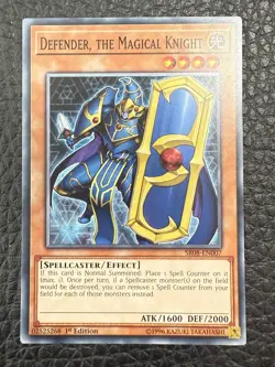 SR08-EN007 Defender, the Magical Knight 1st Edition Mint YuGiOh Card - Image 1