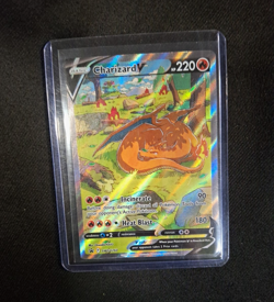 Miscut Pokemon TCG Charizard V SWSH260 Sword & Shield Promo Full Art Holo 220 HP - Image 1