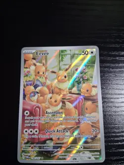 Pokemon TCG Card - Eevee 188/167 - Twilight Masquerade Illustration Rare - Image 1