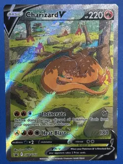 Pokemon TCG Charizard V Sword & Shield Swsh260 Holo Promo - Image 1