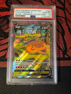 Pokemon TCG Charizard V Sword & Shield Swsh260 Holo Promo PSA 10 - Image 1