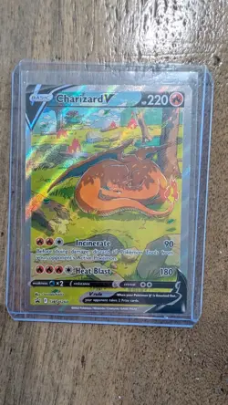 Pokemon TCG Charizard V Sword & Shield Swsh260 Holo Black Star Promo - Image 1