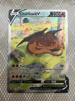 Pokemon TCG Charizard V SWSH: Sword & Shield Promo SWSH260 Holo 220 HP - Image 1