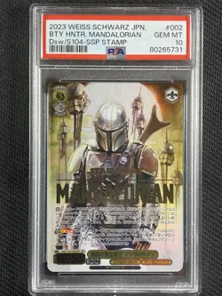 Star Wars Card Weiss Schwarz PSA 10 Mandalorian Stamped JPN Dsw/S104-002SSP - Image 1