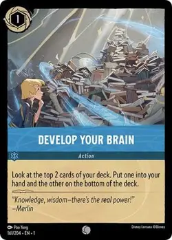 Develop Your Brain 161/204 NM Foil Disney Lorcana - Image 1