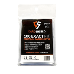 Card Shield - x1000 Exact Fit Premium Card Sleeves 64.5x89mm for Pokemon MTG - Image 1