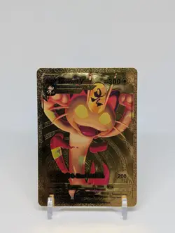 Pokemon🔥MEOWTH VMAX SWSH005🔥GOLD FOIL🔥Black Star PROMO🔥Custom Card🔥 - Image 1
