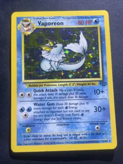 mp - Vaporeon - 12/64 - Jungle - Pokemon Card holo - Image 1