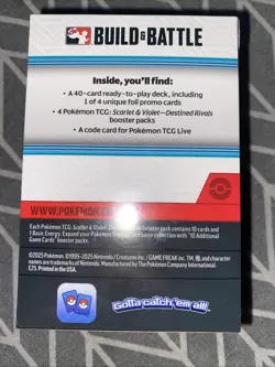 Pokemon Cards - S&V: Destined Rivals Build & Battle BOX (4 Packs, 40-Card Deck+) - Image 3