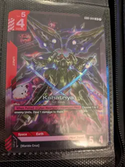 Gundam Card Game GD01 GD01-044 Kshatriya LR - Image 1