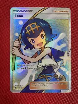 Pokemon TCG Card Lana SM Ultra Prism 150/156 Holo Full Art Ultra Rare - Image 1
