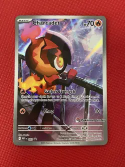 Charcadet (Pokemon Center Stamped) Pokemon TCG ETB Promo Card MEP022 - Image 1