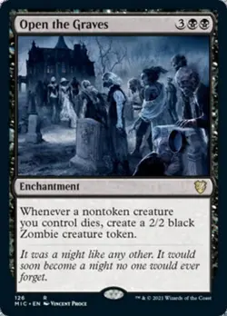 Open the Graves - Light Play MTG Commander 2021 Midnight Hunt - Image 1