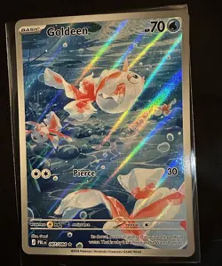 Goldeen 087/084 PBL Holo Rare English Pokemon TCG Card HP 70 Basic (Pitch Black) - Image 1