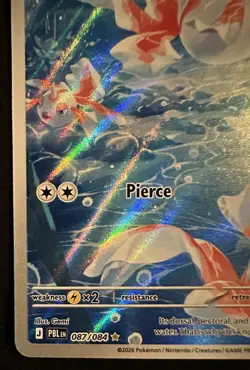 Goldeen 087/084 PBL Holo Rare English Pokemon TCG Card HP 70 Basic (Pitch Black) - Image 5