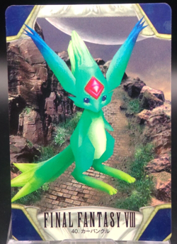 Carbuncle Final Fantasy VIII Trading Cards Bandai 1999 Japanese Square 40 - Image 1